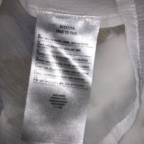 Volcom strapless floral dress white/purple/yellow - Picture 7 of 7